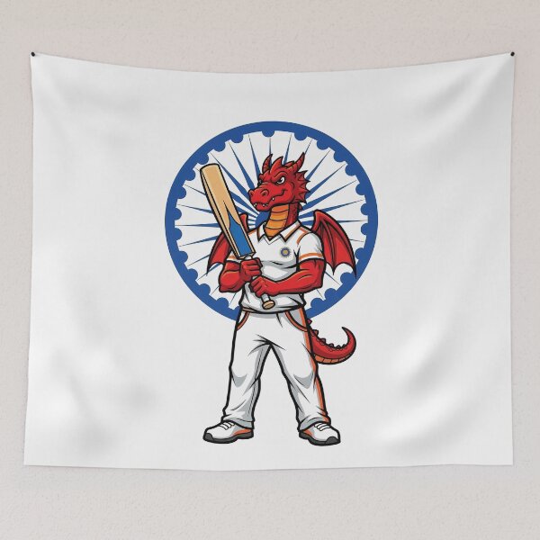 Item preview, Indian Cricket Dragon Mascot designed and sold by k3rstman1.