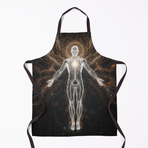 Item preview, Stellar Energy Being – Radiant Human Light Form, Cosmic Illusion Art designed and sold by PLUSHIWORLDtm.