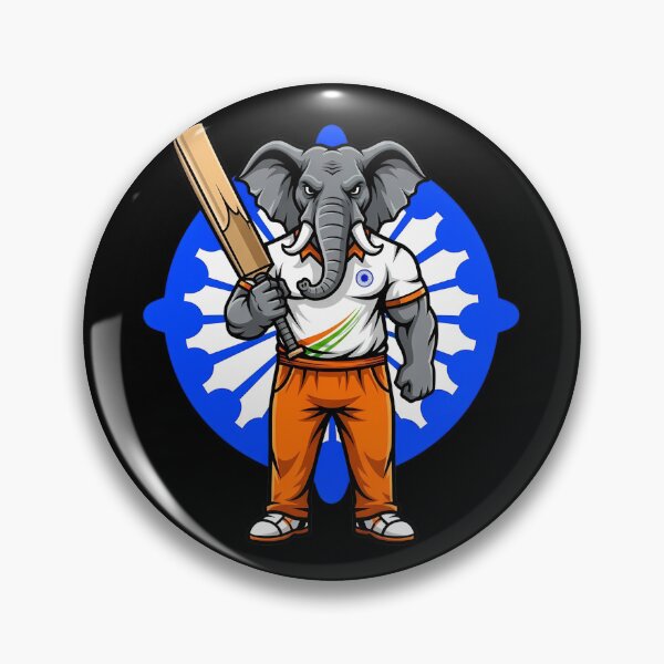 Item preview, Indian Elephant Cricket Player Mascot designed and sold by k3rstman1.