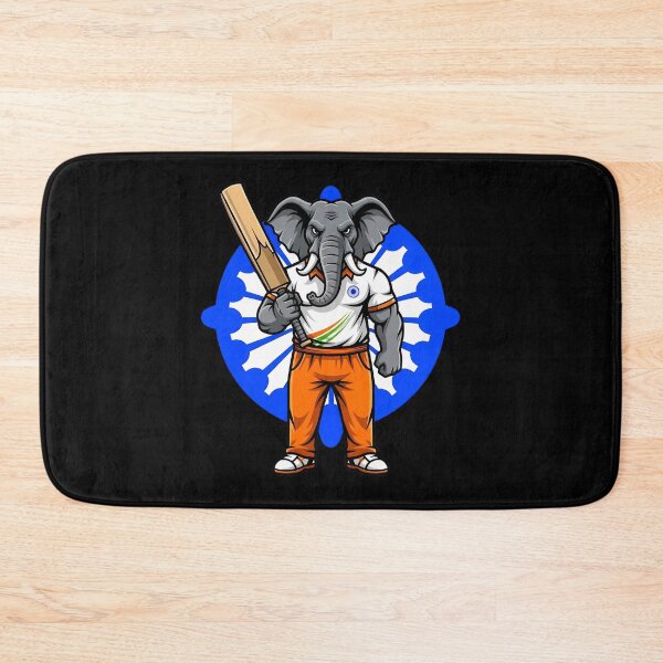 Item preview, Indian Elephant Cricket Player Mascot designed and sold by k3rstman1.