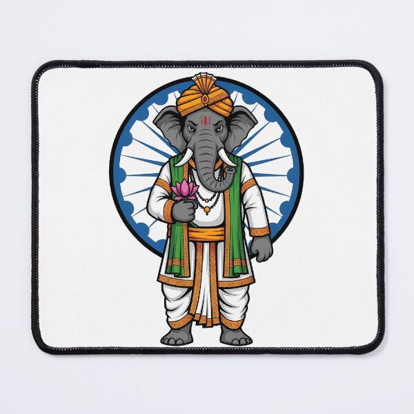 Item preview, Indian Elephant Ashoka Chakra Lotus designed and sold by k3rstman1.