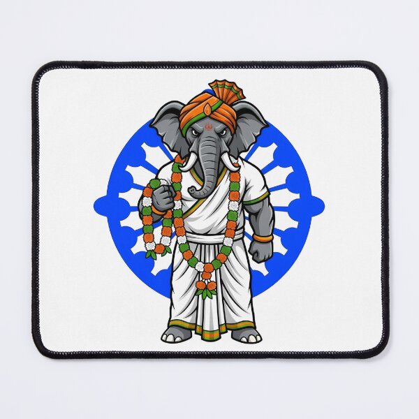 Item preview, Indian Elephant Ganesha Ashoka Chakra designed and sold by k3rstman1.