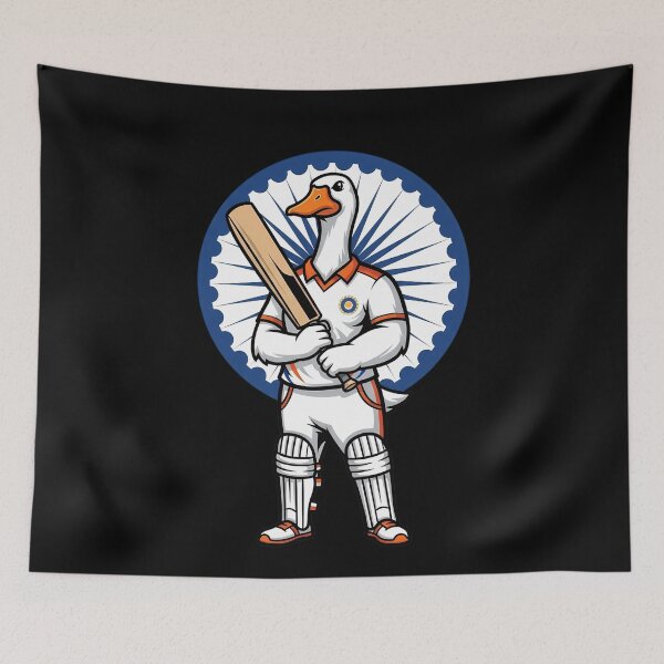 Item preview, Indian Cricket Goose Batsman Mascot designed and sold by k3rstman1.