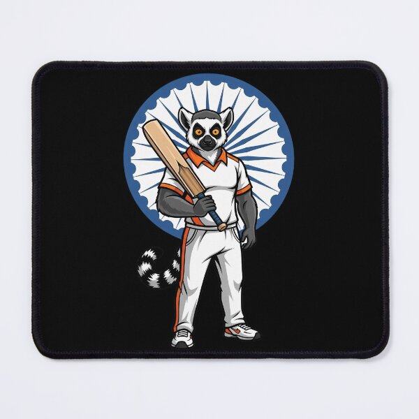 Item preview, Indian Lemur Cricket Mascot Sports Fan designed and sold by k3rstman1.