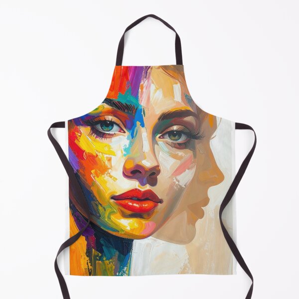 Item preview, Color Face – Abstract portrait in bright tones designed and sold by CanyAbstracts.
