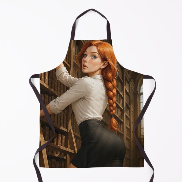 Item preview, Rowan Fletcher pencil skirt in library from behind designed and sold by CathryneDelamort.