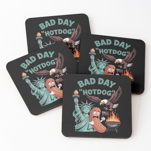 Item preview, t's A Bad Day To Be A Hotdog Funny Hot Dog 4th Of July designed and sold by petrichorsworld.