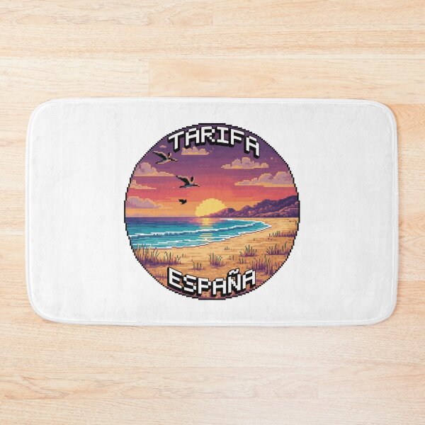 Item preview, Tarifa España Pixel Art Sunset Beach Horizon designed and sold by CircinusStore.