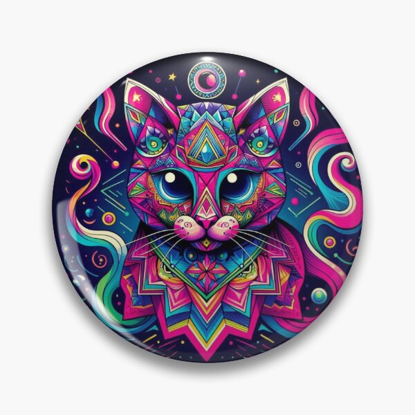 Item preview, cute mystic geometric cat designed and sold by Dogandesighn.