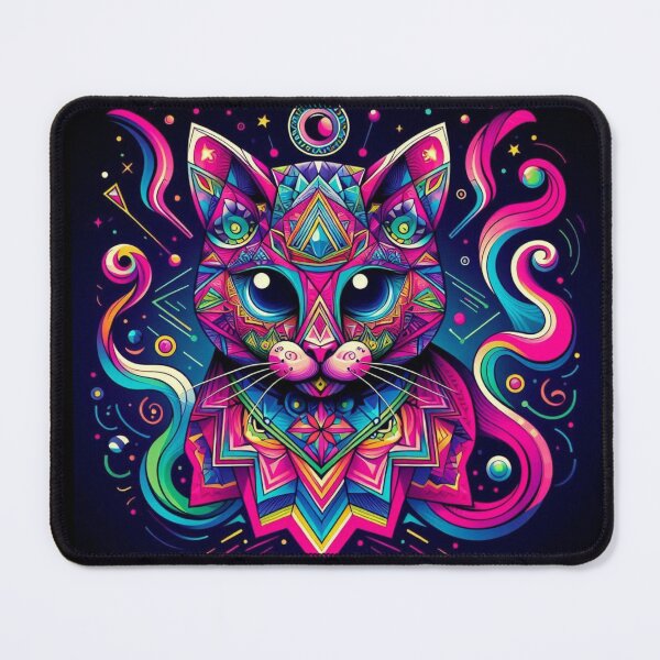Item preview, cute mystic geometric cat designed and sold by Dogandesighn.