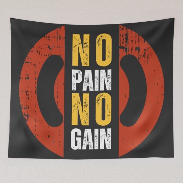 Item preview, No Pain No Gain – Gym Motivation designed and sold by BELEAFCREATIV1.