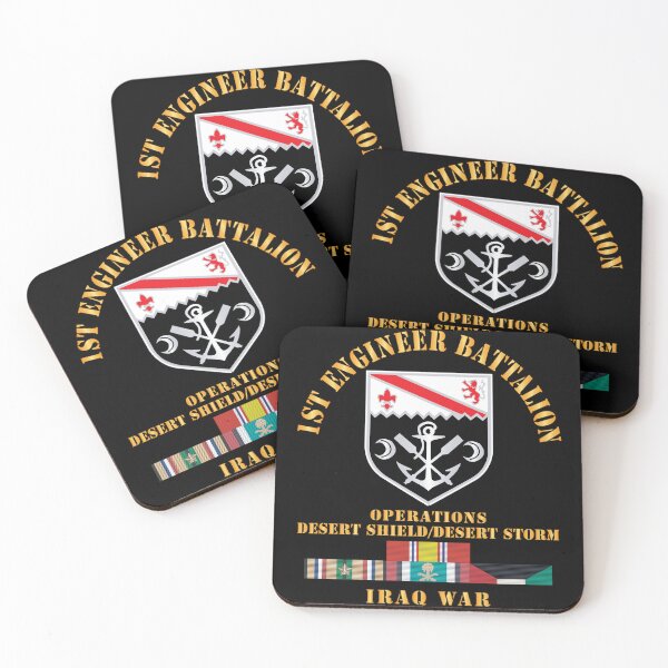 Item preview, Army - 1st Engineer Bn w DS DS Svc Ribbons X 300 designed and sold by Military Insignia Products.
