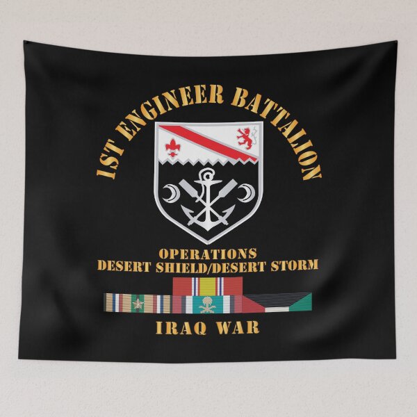 Item preview, Army - 1st Engineer Bn w DS DS Svc Ribbons X 300 designed and sold by Military Insignia Products.