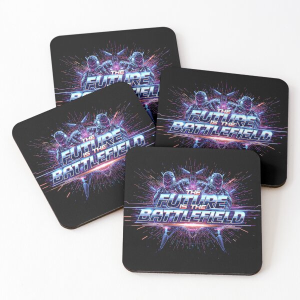 Item preview, The Future Is The Battlefield – Futuristic Cyber Warrior Design designed and sold by Graphic Therapist.