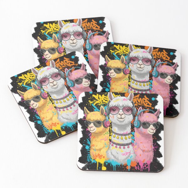Item preview, Hip Hop Llamas designed and sold by R-B-Colors.