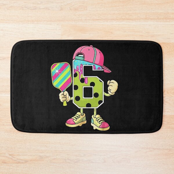 Item preview, Pickleball Birthday Number 6 Character Tee designed and sold by LarryMBrown.