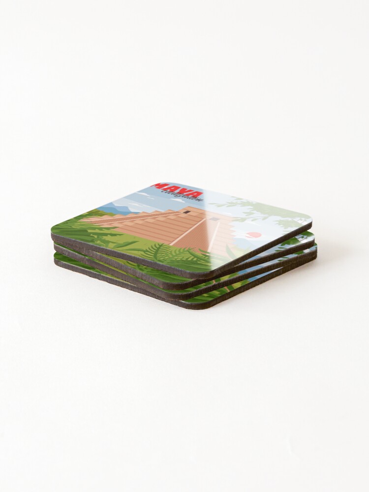 Thumbnail 4 of 5, Coasters (Set of 4), Kukulkan designed and sold by Ramonidaseal.