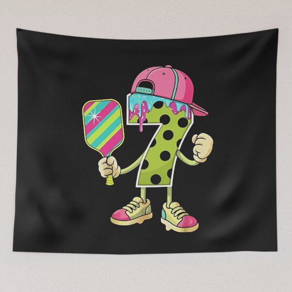 Item preview, Pickleball Birthday Number 7 Character Shirt designed and sold by LarryMBrown.