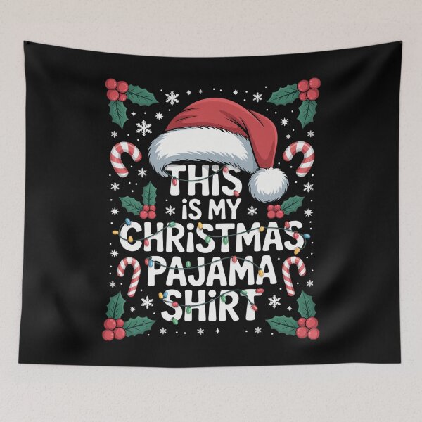 Aperçu de l'œuvre Ceci est mon pyjama de Noël Pyjama de Noël amusant créée et vendue par cosmicncozyS.