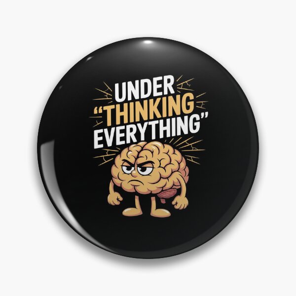 Item preview, Under Thinking Everything – Funny Minimalist designed and sold by petrichorsworld.
