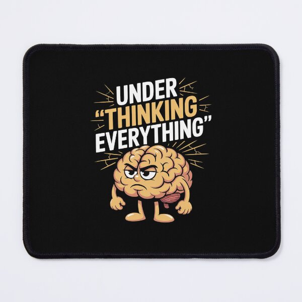 Item preview, Under Thinking Everything – Funny Minimalist designed and sold by petrichorsworld.