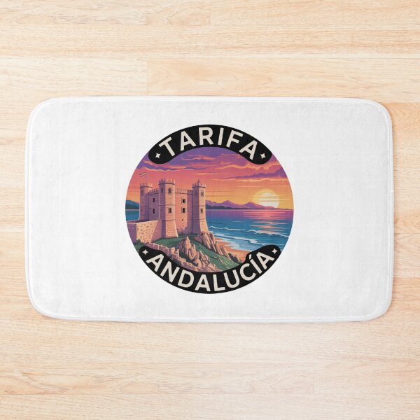 Item preview, Tarifa Andalucía Retro Sunset Castle Coastline designed and sold by CircinusStore.
