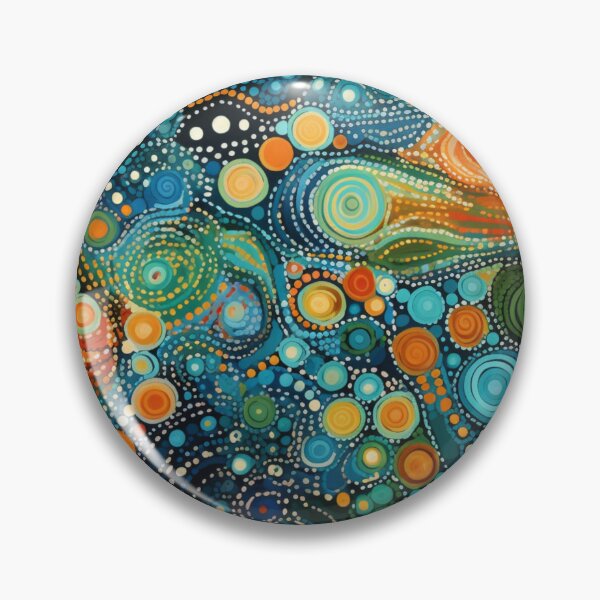 Item preview, Aboriginal Inspired Dot Art - With Seascapes designed and sold by GrinGalore.