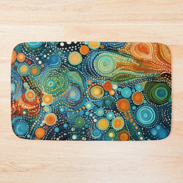 Item preview, Aboriginal Inspired Dot Art - With Seascapes designed and sold by GrinGalore.