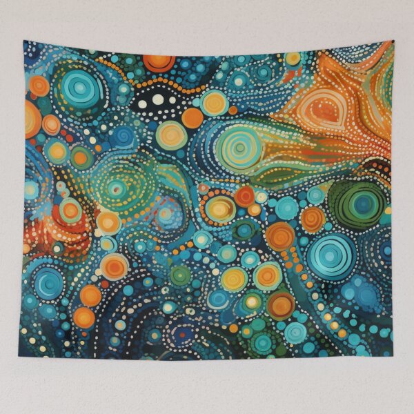 Item preview, Aboriginal Inspired Dot Art - With Seascapes designed and sold by GrinGalore.
