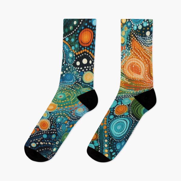 Item preview, Aboriginal Inspired Dot Art - With Seascapes designed and sold by GrinGalore.