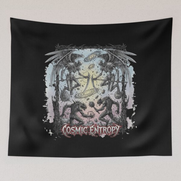 Item preview, Death Metal Cosmic Battle – Celestial Chaos and Galactic Destruction designed and sold by SSulatul101.