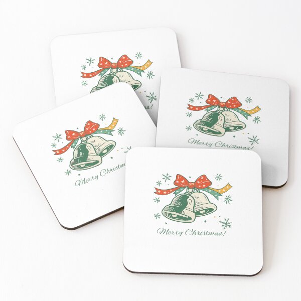 Item preview, Festive Christmas Bells with Snowflake Bow – Transparent Holiday Design designed and sold by Aucia.
