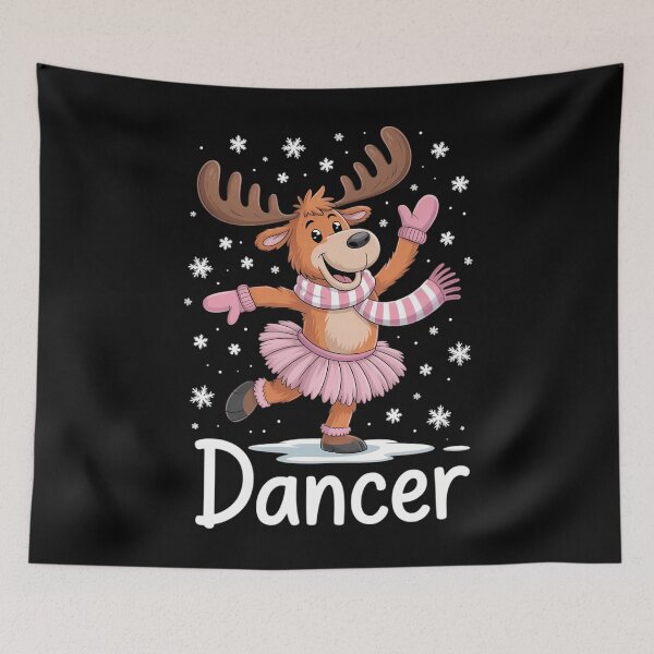 Item preview, Dancer Christmas Dancing Reindeer Cute Deer Dance designed and sold by cosmicncozyS.