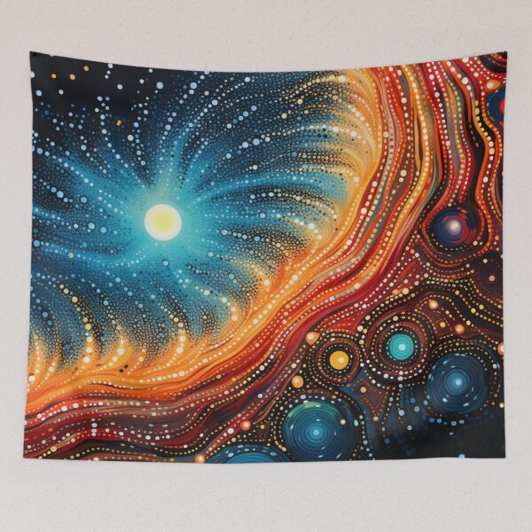 Item preview, Aboriginal Inspired Dot Art - Eternity Of Lava designed and sold by GrinGalore.