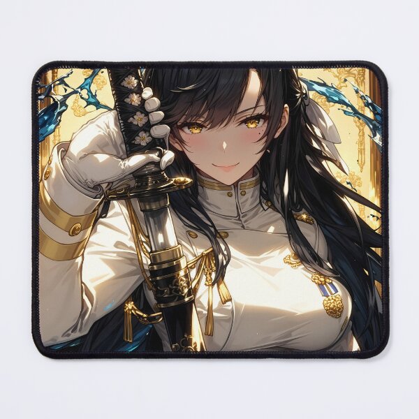 Item preview, Anime Atago Azur Lane Fox Girl With Katana and Golden Aura designed and sold by CarlosBender.