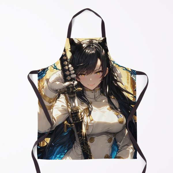 Item preview, Anime Atago Azur Lane Fox Girl With Katana and Golden Aura designed and sold by CarlosBender.