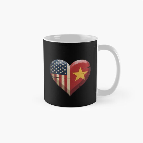 Item preview, USA American Vietnam Heart Flag Dual Citizenship designed and sold by KingsLife1994.