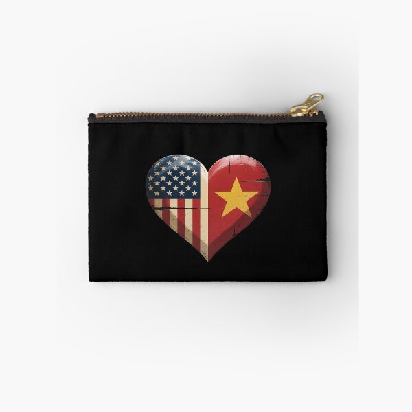 Item preview, USA American Vietnam Heart Flag Dual Citizenship designed and sold by KingsLife1994.