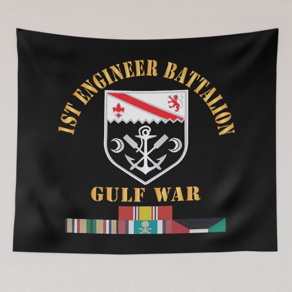 Item preview, Army - 1st Engineer Bn w Gulf War Svc Ribbons X 300 designed and sold by Military Insignia Products.