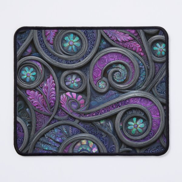 Item preview, New Zealand Māori Paua Pattern Koru Design 585 designed and sold by GrinGalore.
