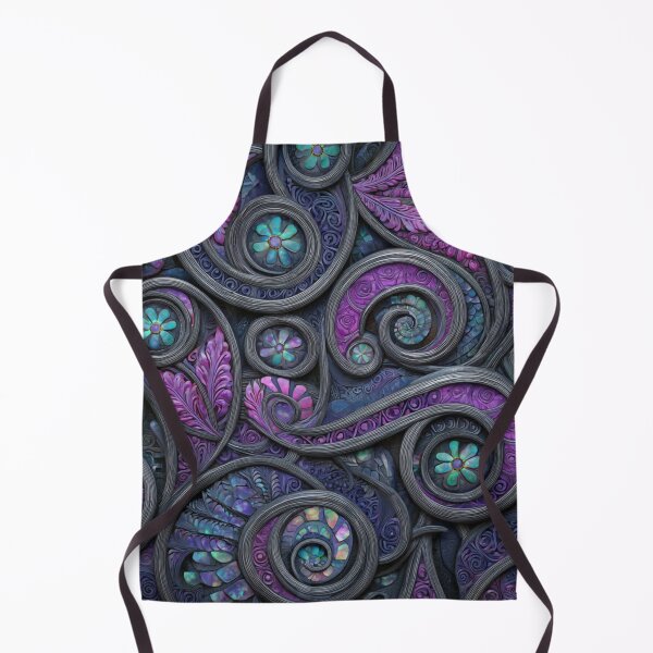 Item preview, New Zealand Māori Paua Pattern Koru Design 585 designed and sold by GrinGalore.