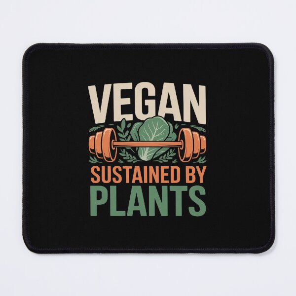 Item preview, Vegan Sustained by Plants Funny Gym Workout designed and sold by KingsLife1994.