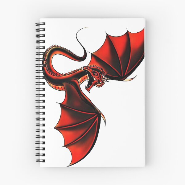 Item preview, Black and Blood Red Dragon - The Winged Shadow  designed and sold by MollyAmberBee.