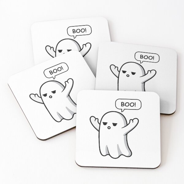 Item preview, Deadpan Minimalist Ghost - BOO! designed and sold by GooseMood.