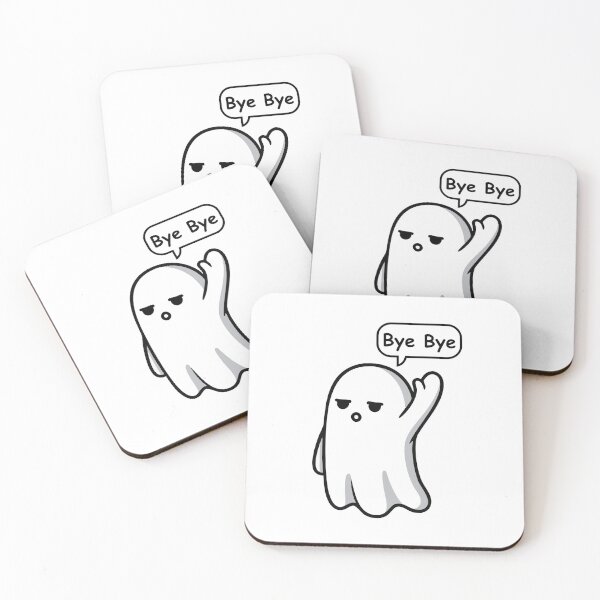 Item preview, Deadpan Minimalist Ghost - Bye Bye designed and sold by GooseMood.