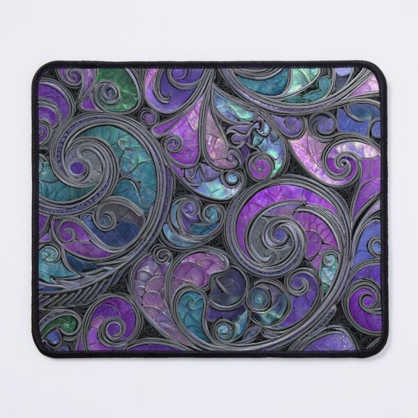 Item preview, New Zealand Māori Paua Pattern Koru Design 586 designed and sold by GrinGalore.