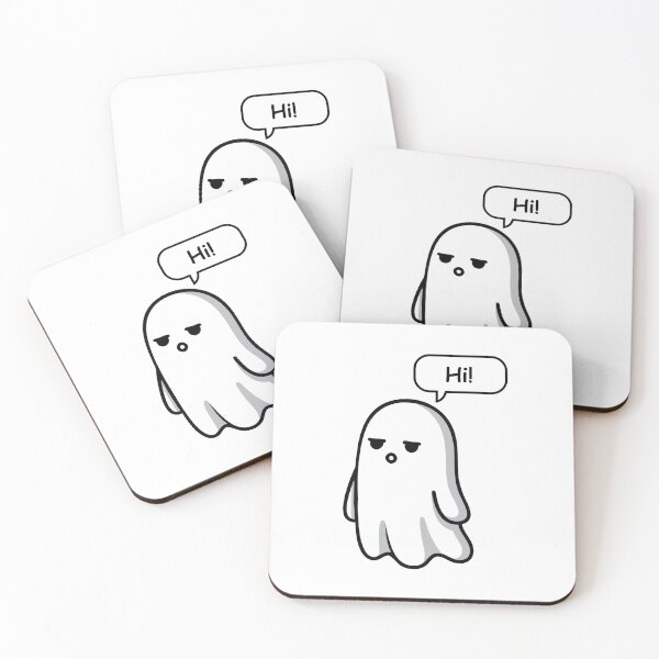 Item preview, Deadpan Minimalist Ghost - Hi designed and sold by GooseMood.