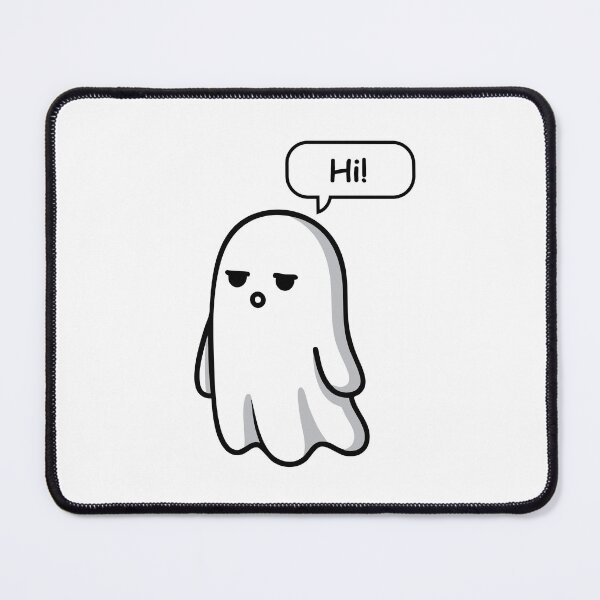 Item preview, Deadpan Minimalist Ghost - Hi designed and sold by GooseMood.