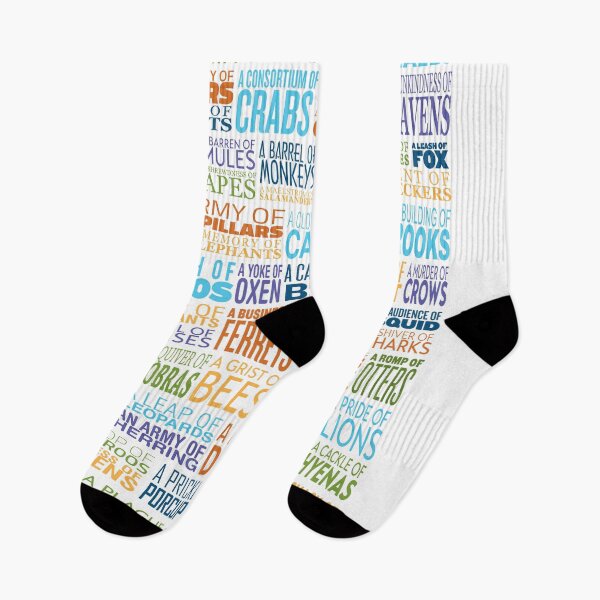 Item preview, Animal Group Terminology - Funky Font Edition - No Animals designed and sold by Mikael Colville-Andersen.