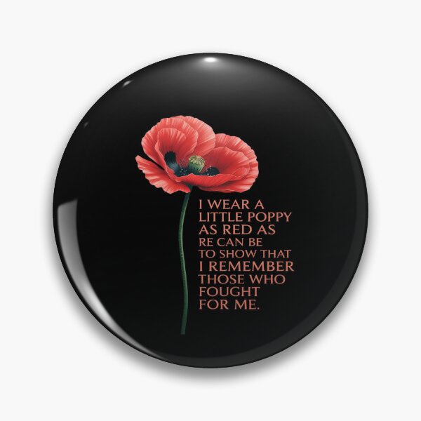 Item preview, Veterans Day USA Memorial Lest We Forget Red Poppy Flower designed and sold by KingsLife1994.